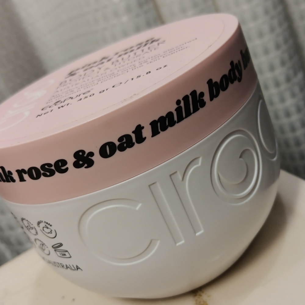 Ciroa pink rose and oat milk body butter